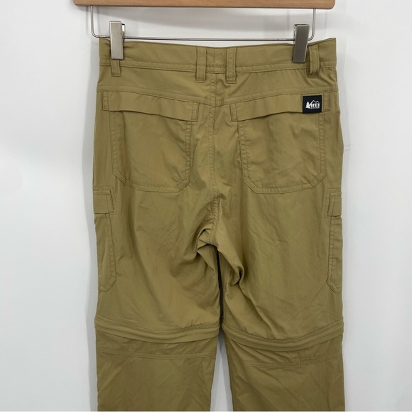 Rei co-op Sahara Convertible Pants - Kids' M 10-12 tan khaki girls boys hiking - Picture 5 of 10